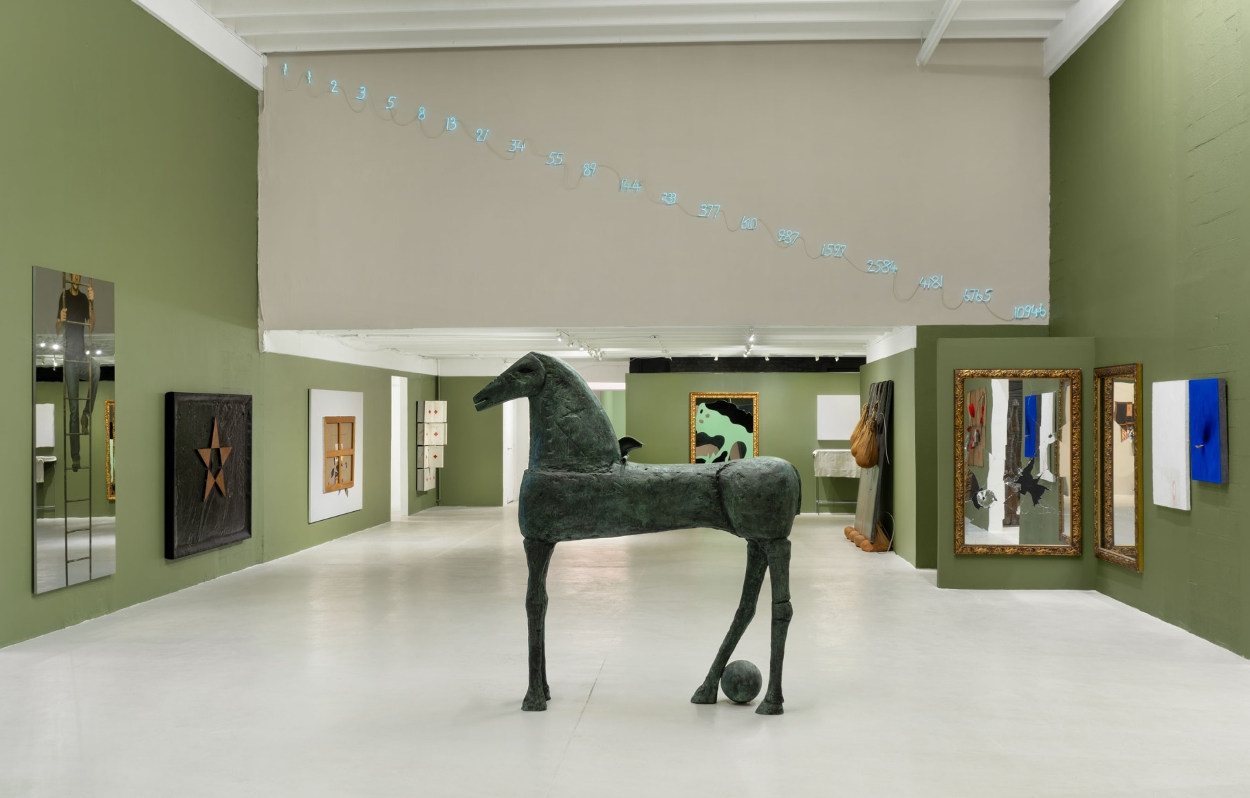 Installation view, Italian Art 1970 – 2024, The Margulies Collection at the Warehouse, November 12, 2025 – April 4, 2026, photographer: Phillip Karp