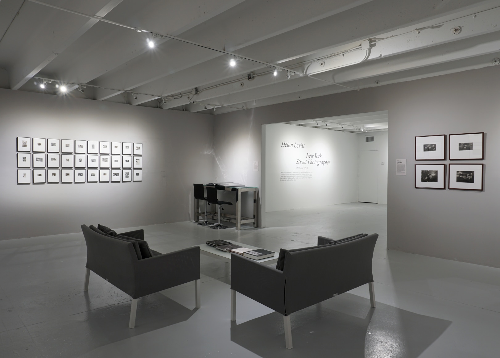 Installation view,&nbsp;Helen Levitt New York Street Photographer 1930s and 1940s,&nbsp;October 18, 2023 - April 27, 2024, The Margulies Collection at the Warehouse