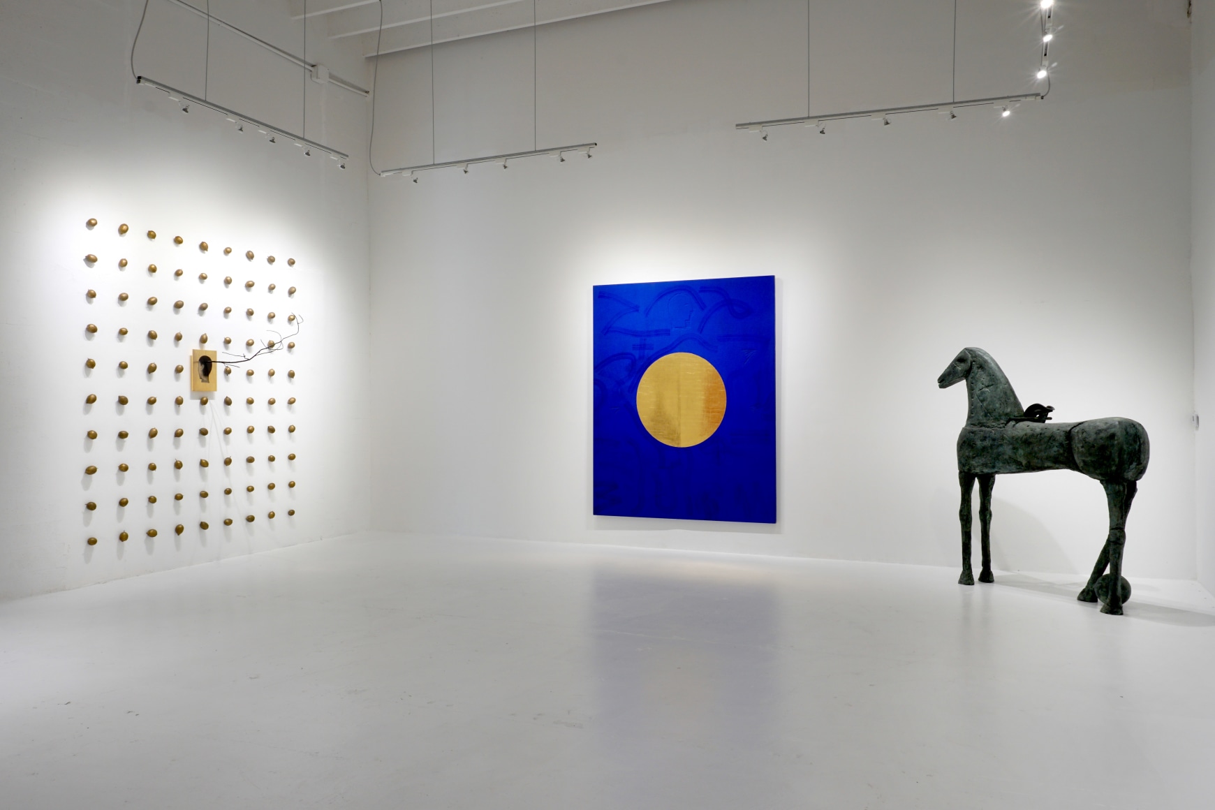 Installation views,&nbsp;Mimmo Paladino: Painting and Sculpture, October 18, 2023 - April 27, 2024, The Margulies Collection at the Warehouse