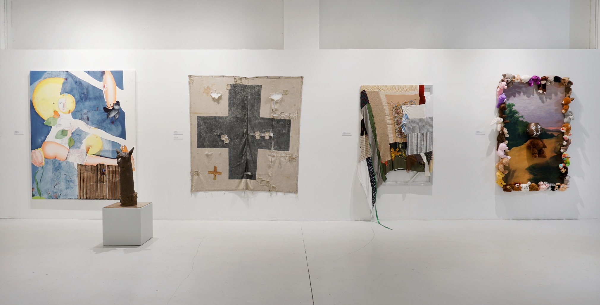 Installation view,&nbsp;New to the Collection,&nbsp;October 18, 2023 - April 27, 2024, The Margulies Collection at the Warehouse, Magnus Plessen, J&uuml;rgen Drescher, Holt Quentel, Eric Nathaniel Mack, Hadi Falapishi