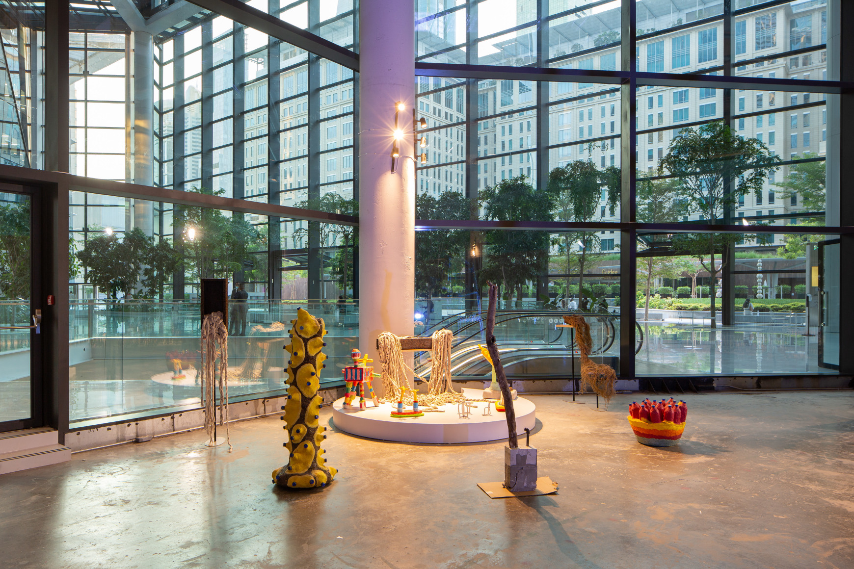 Hair Mapping Body; Body Mapping Land, Installation view at ICD Brookfield Place, Dubai, UAE, 2021