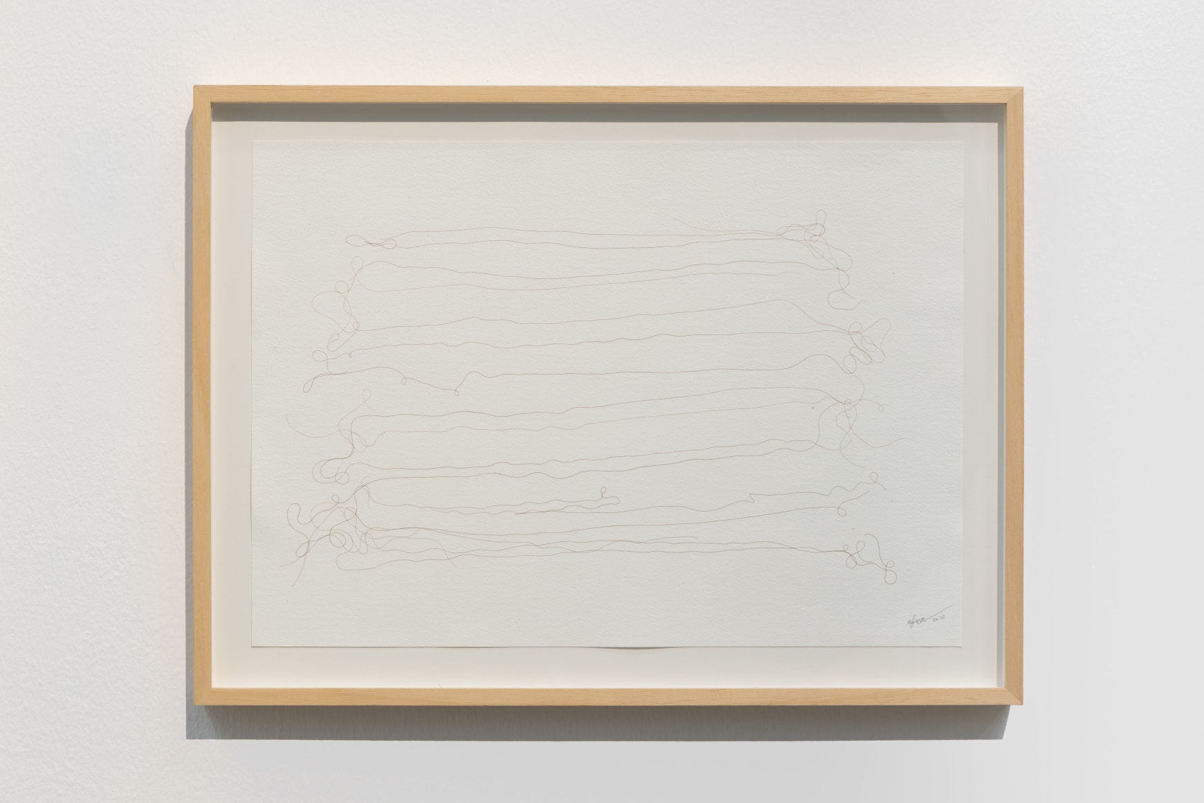 Afra Al Dhaheri,&nbsp;Line Hair Drawing No. 2, 2020