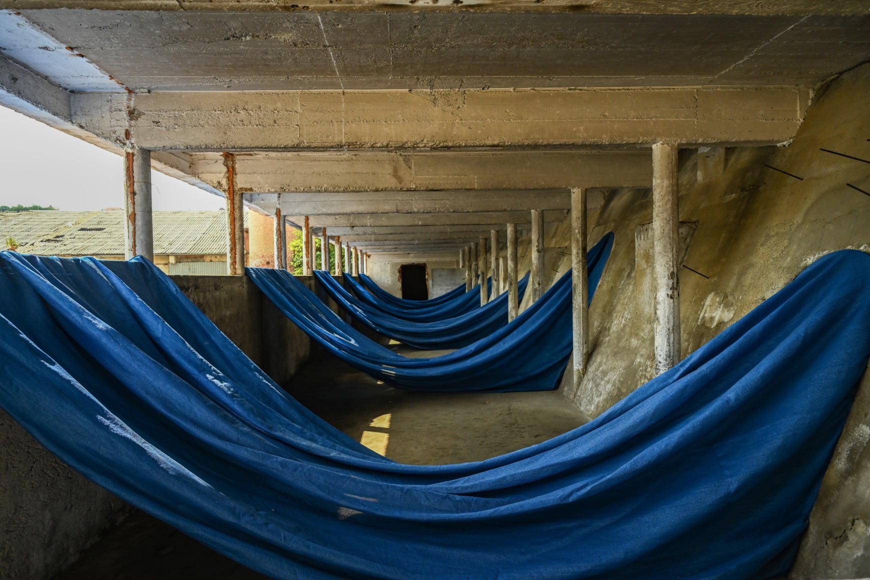Hera Büyüktasçiyan, Who Speaks From The Dust, Who Looks From The Clay, 2023, Installation view at Brick Factory, Autostrada Biennale, Kosovo, 2023