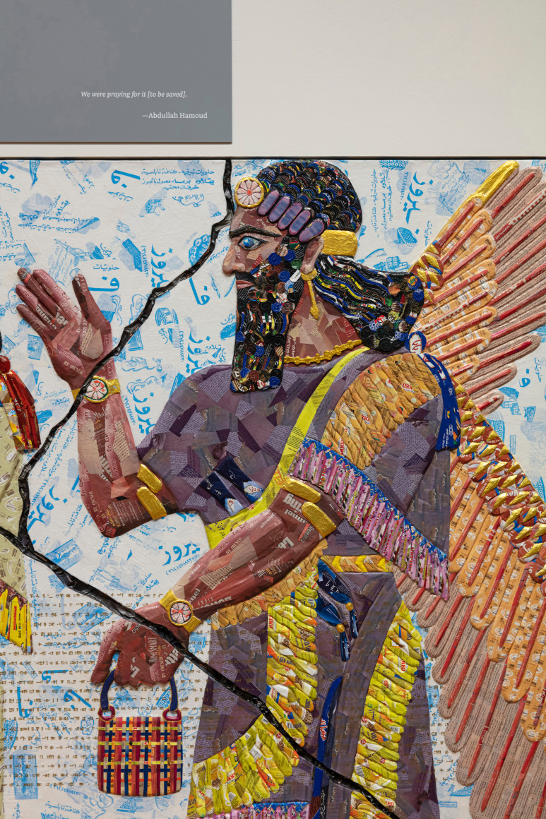 Michael Rakowitz,&nbsp;The invisible enemy should not exist, (Room H, Northwest Palace of Nimrud) (detail), 2018