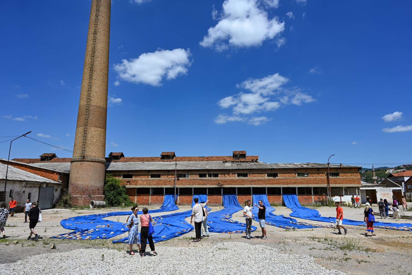Hera Büyüktasçiyan, Who Speaks From The Dust, Who Looks From The Clay, 2023, Installation view at Brick Factory, Autostrada Biennale, Kosovo, 2023