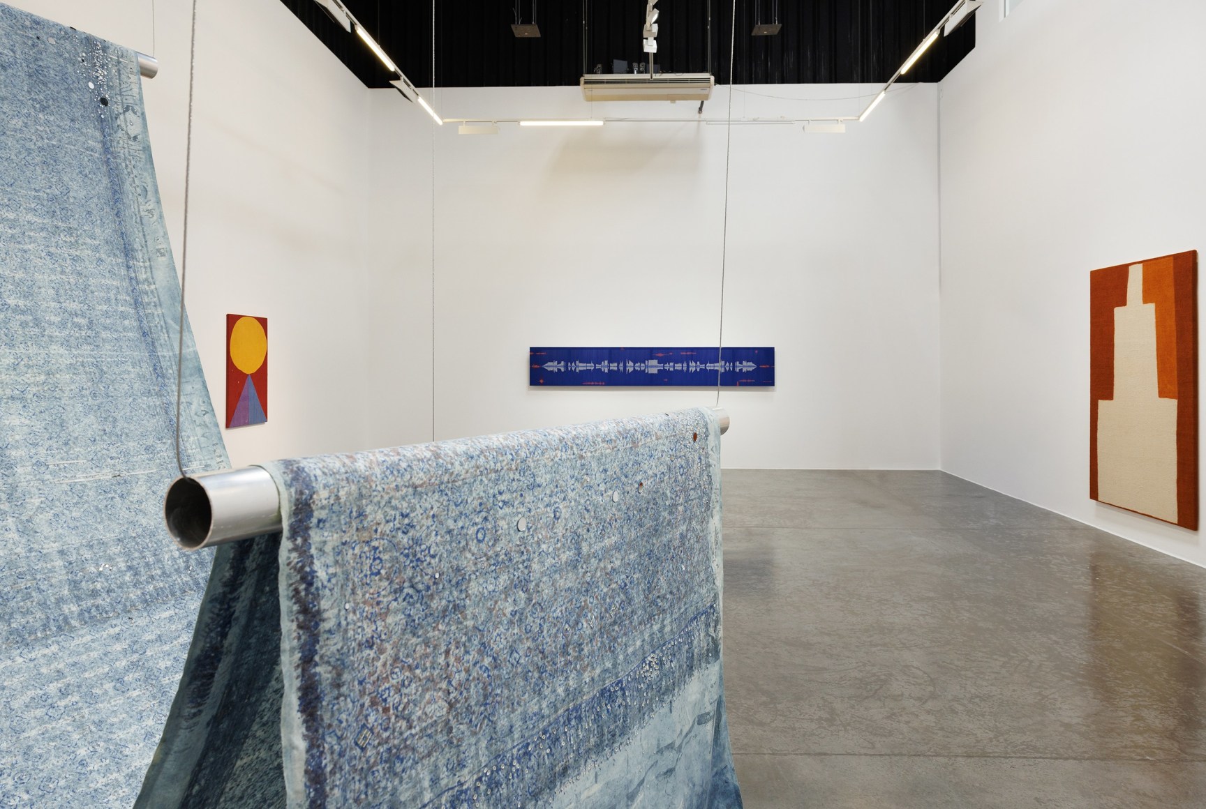 Reverberations: Textile as Echo, curated by Murtaza Vali, Installation view at Green Art Gallery, Dubai, 2024