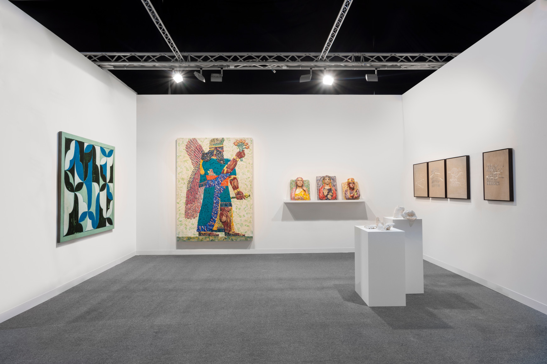 Installation view of Green Art Gallery at Abu Dhabi Art 2023