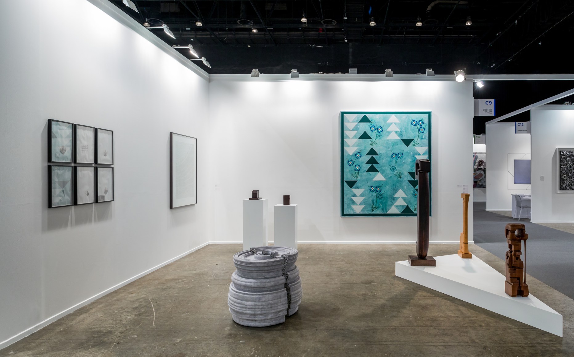 Installation view of Green Art Gallery, Dubai&nbsp;at&nbsp;Art Dubai, 2017