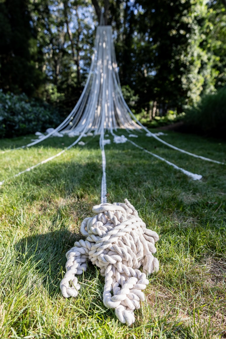 Afra Al Dhaheri, Tangle, Untwist, REWIND - Sweat For Years To Come (detail), 2023