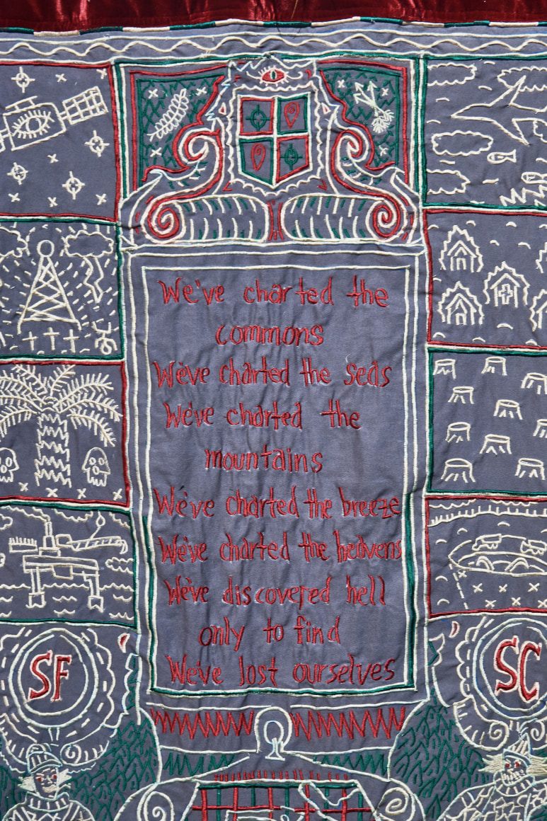 Cian Dayrit,&nbsp;Cartographic Imaginary of the New Getting Old (detail), 2021