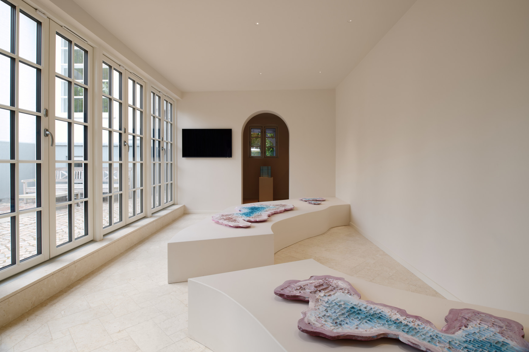 Nazgol Ansarinia,&nbsp;Dissolving Substances, Installation view at MILAAP, Hellerup, Denmark