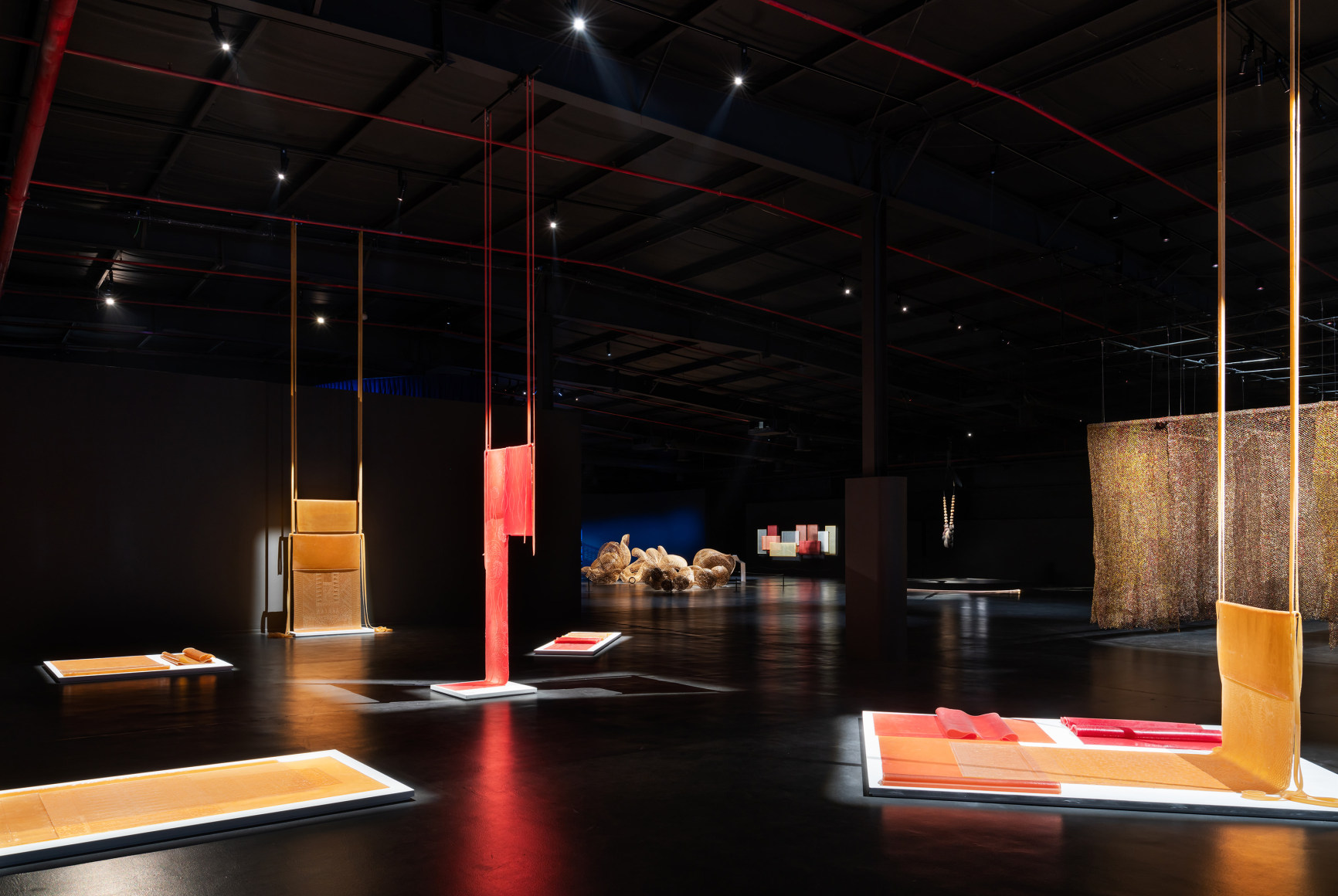 After Rain, Diriyah Contemporary Art Biennale 2024, Rossella Biscotti, Annalies (2019), Natural rubber, 200 x 100 cm (2 sheets, with relief)