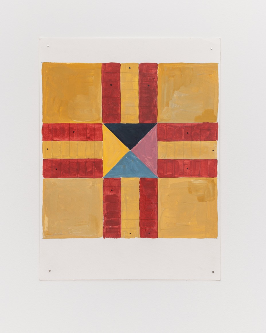 Ana Mazzei, Board Games II,&nbsp;2019, Gouache on paper, 40 x 30 cm