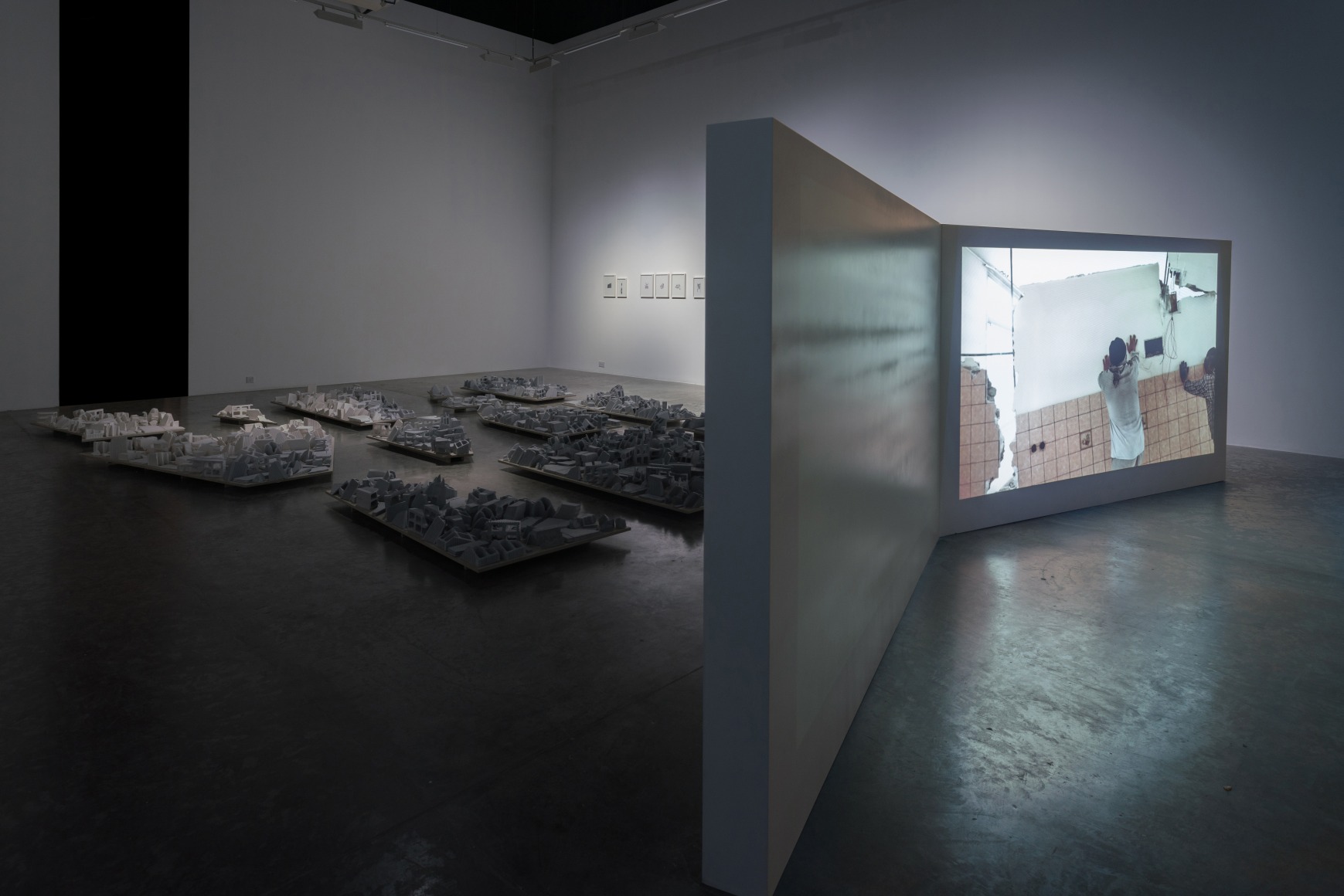 Demolishing buildings, buying waste, Nazgol Ansarinia, Installation view at Green Art Gallery, Dubai, 2018