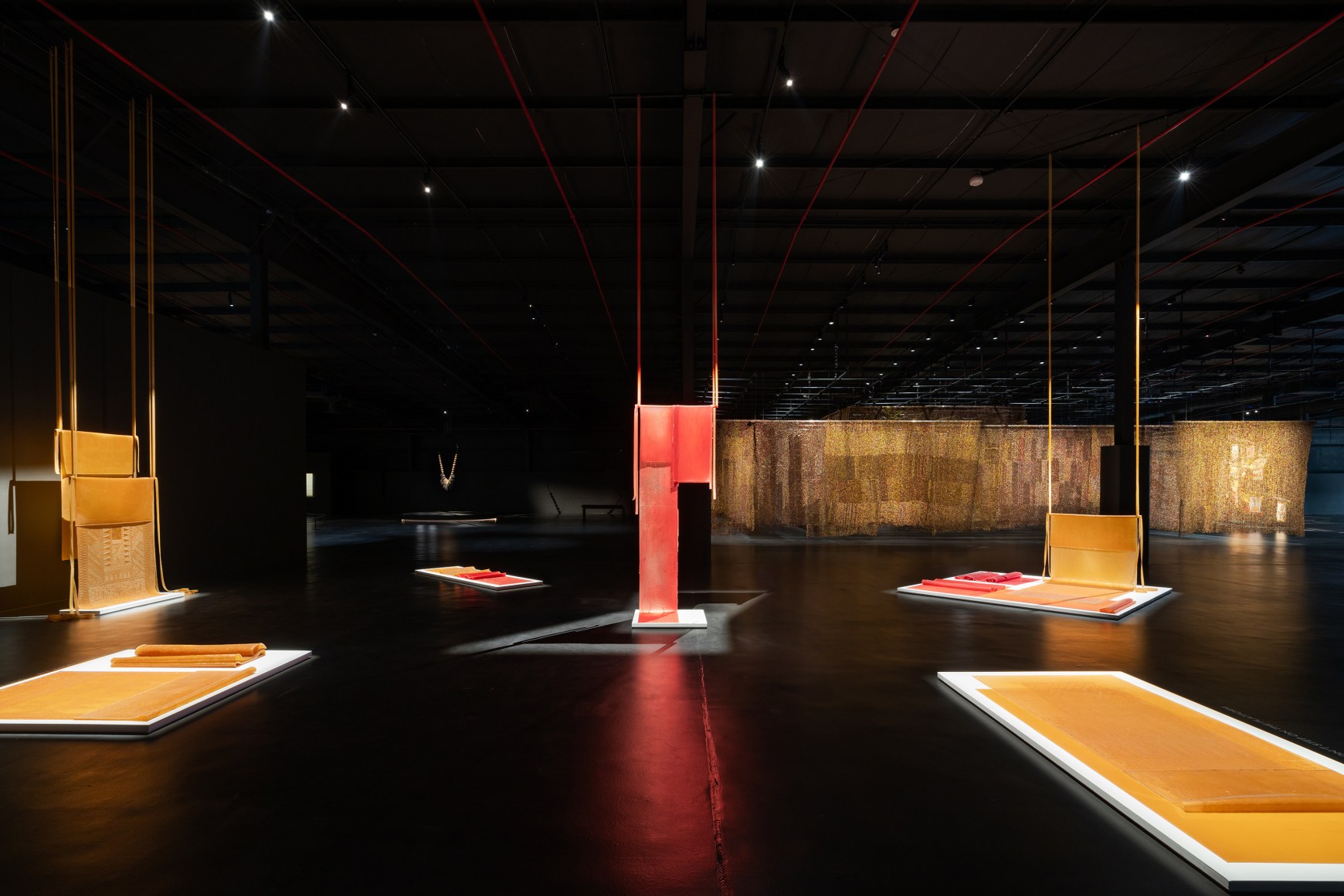 After Rain, Diriyah Contemporary Art Biennale 2024, Rossella Biscotti, Annalies (2019), Natural rubber, 200 x 100 cm (2 sheets, with relief)