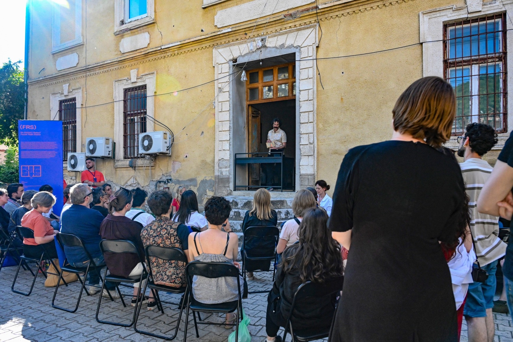 Michael Rakowitz,&nbsp;Alef Lamed Lamed Hei: G-D In Arabic-In-Hebrew Letters From An Arab-Jewish Haggadah, Baghdad, Iraq, 2023, Performance for Autostrada Biennale, Kosovo, 2023