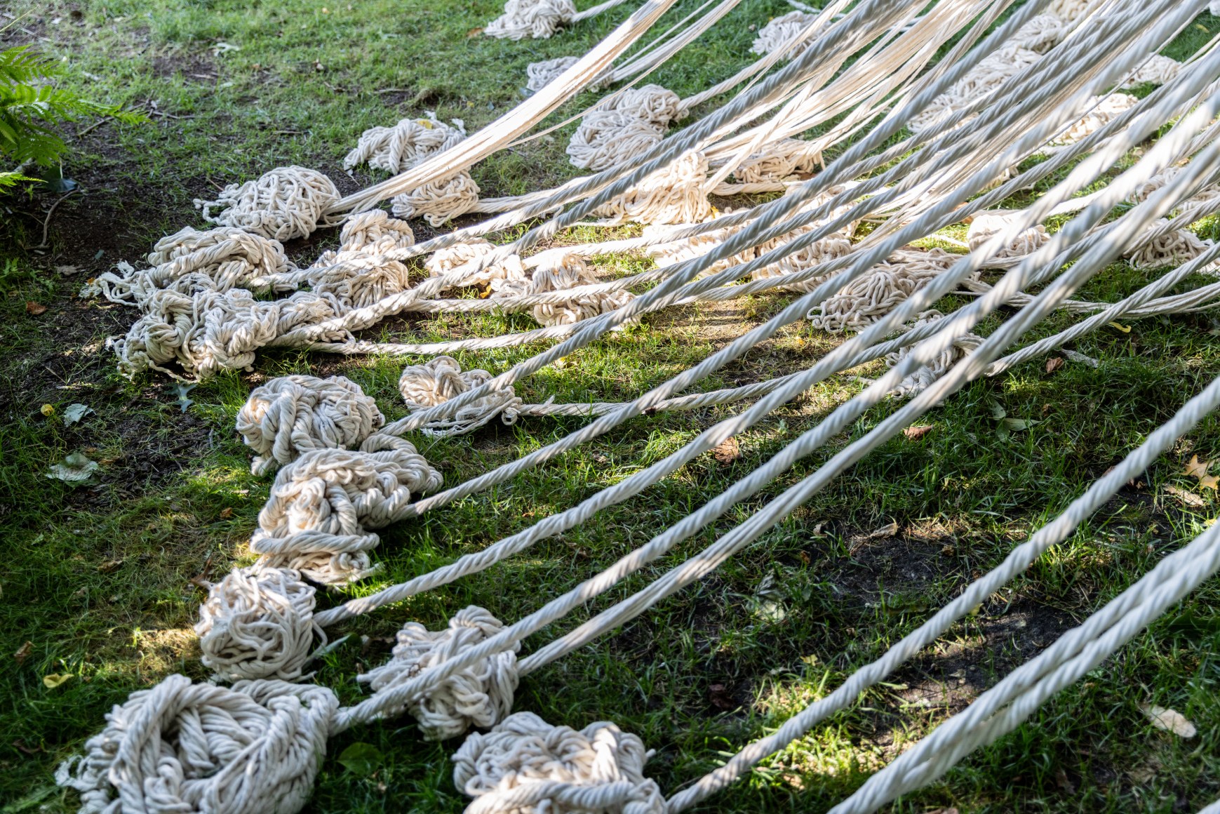 Afra Al Dhaheri, Tangle, Untwist, REWIND - Sweat For Years To Come (detail), 2023