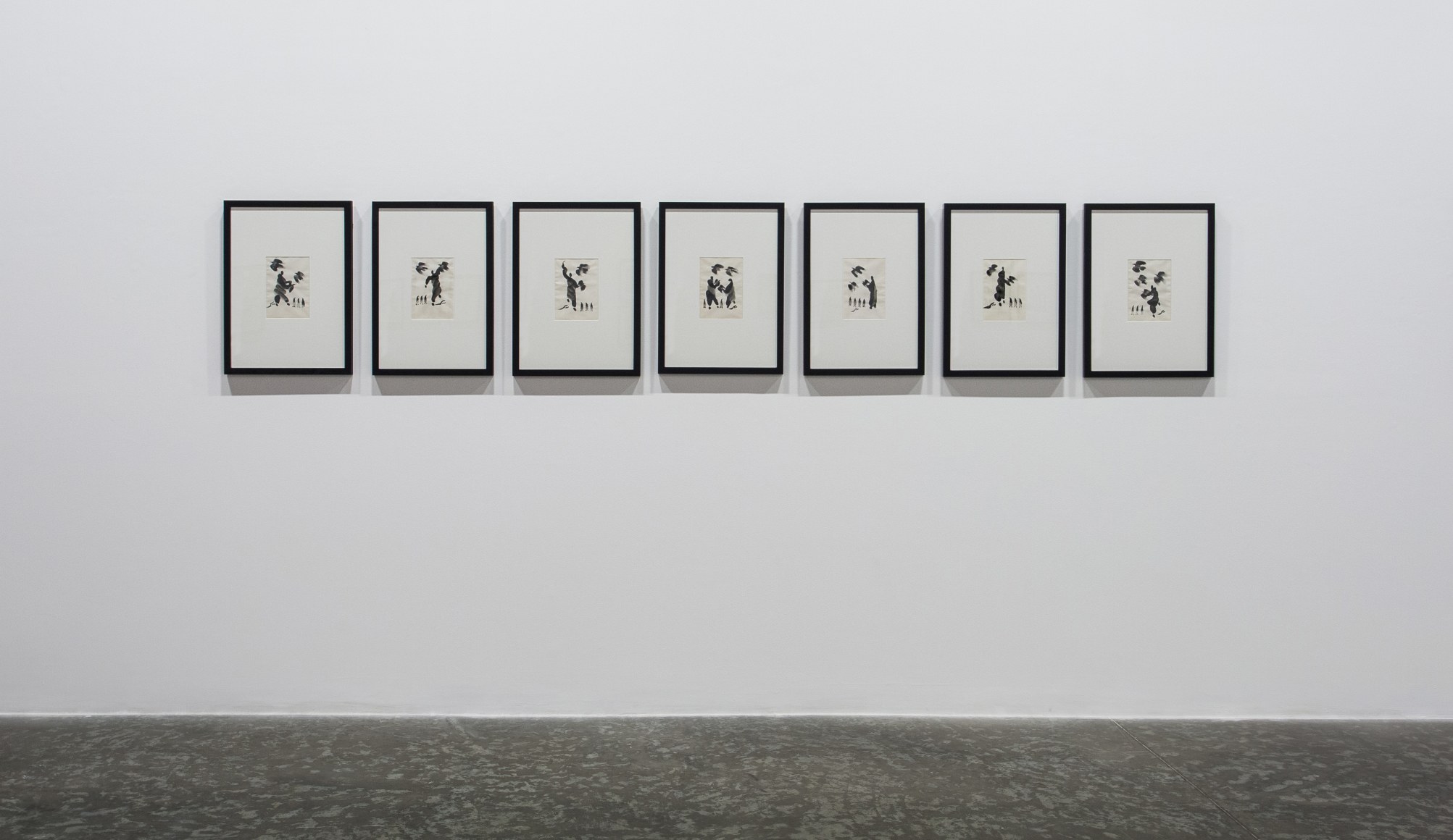 Works on paper: Hikayat, Installation view at Green Art Gallery, 2014