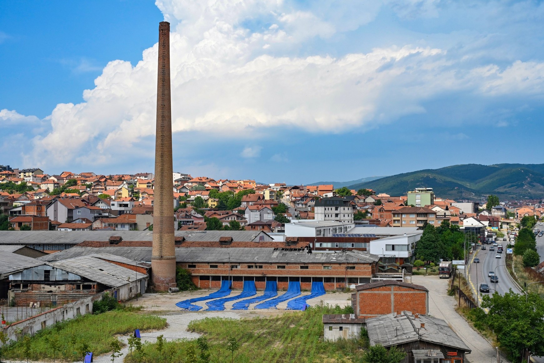 Hera Büyüktasçiyan, Who Speaks From The Dust, Who Looks From The Clay, 2023, Installation view at Brick Factory, Autostrada Biennale, Kosovo, 2023