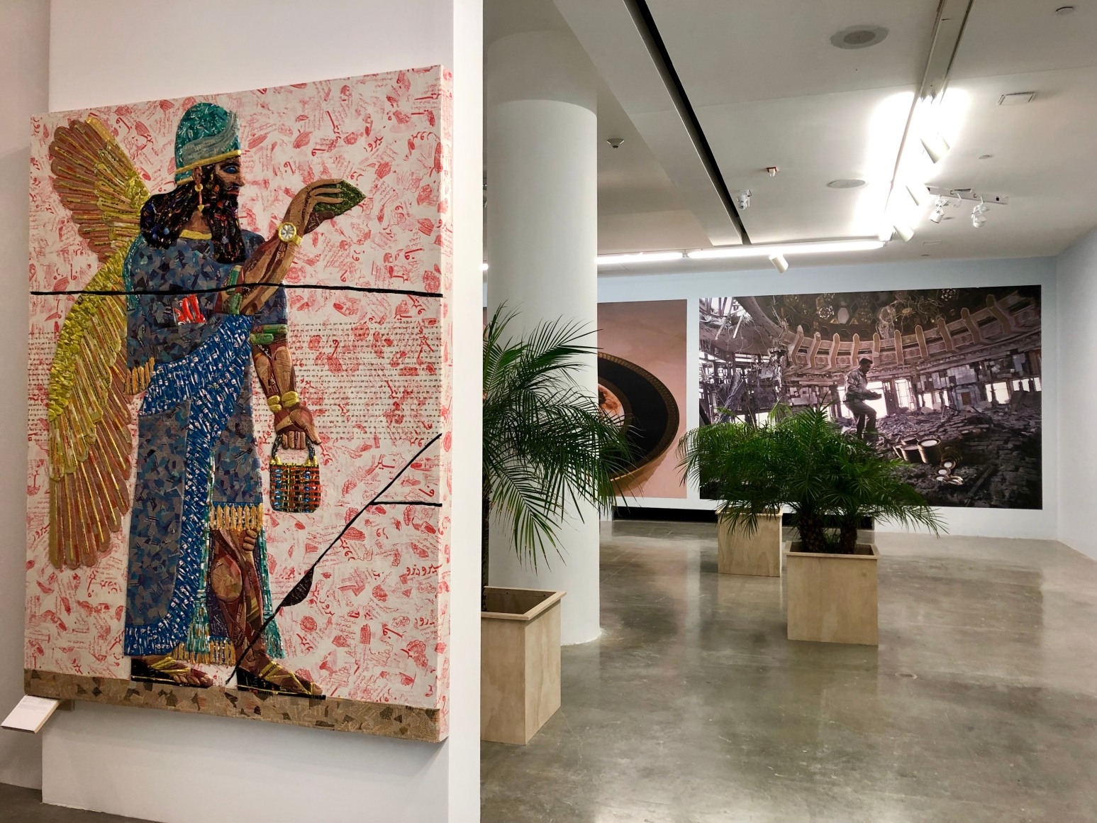 Dispute Between the Tamarisk and the Date Palm,&nbsp;Michael Rakowitz, Installation view at REDCAT, Los Angeles, 2019