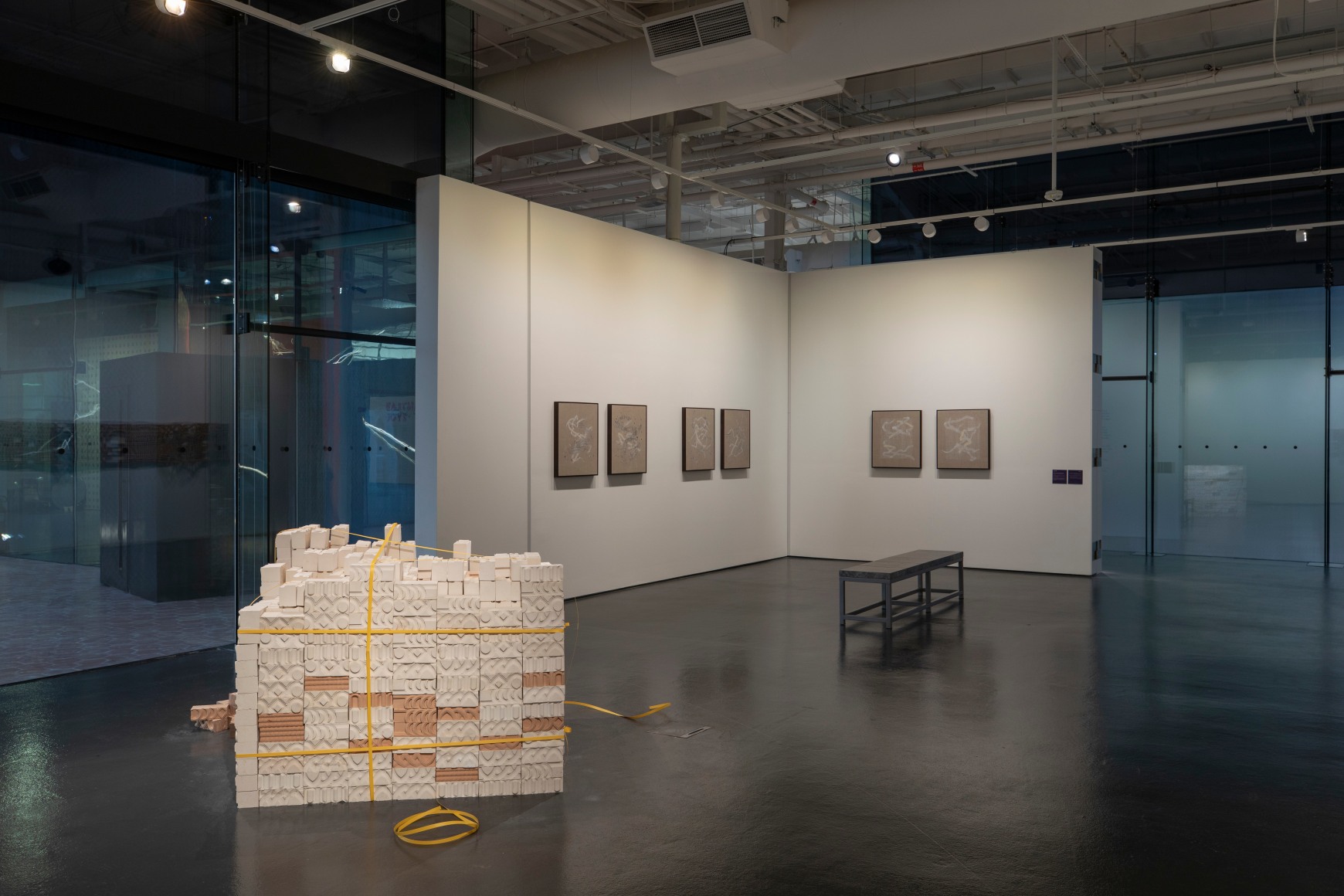 Solid Void, Asma Belhamar, Installation view at 421, Abu Dhabi, UAE, 2023