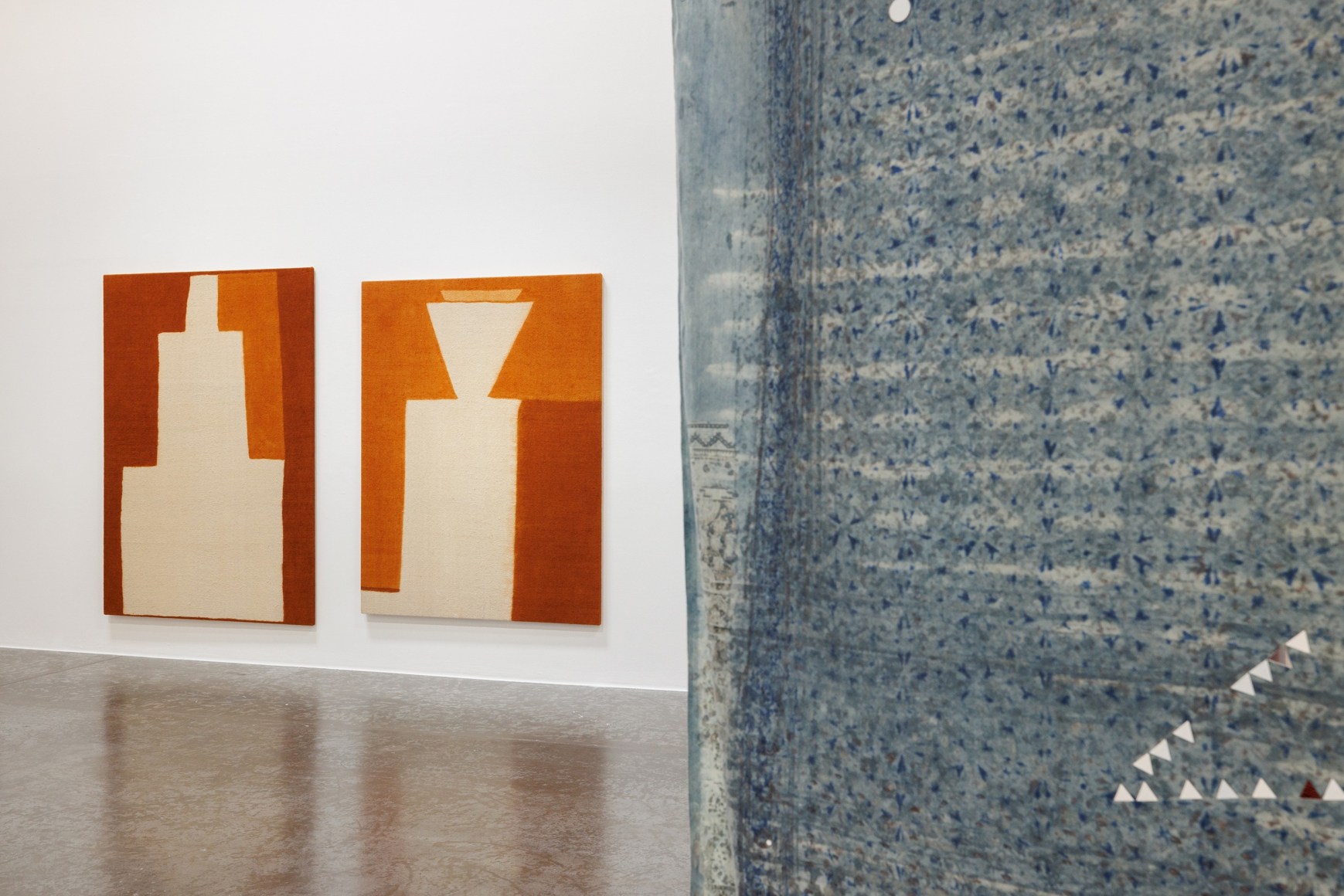 Reverberations: Textile as Echo, curated by Murtaza Vali, Installation view at Green Art Gallery, Dubai, 2024