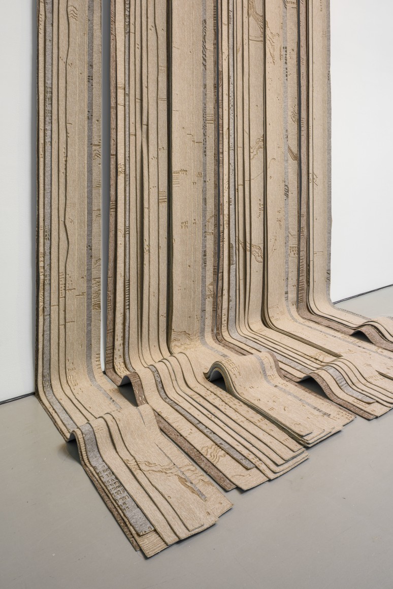 Hera B&uuml;y&uuml;ktaşcıyan, Like an Avalanche Started by a Gentle Push, 2023, Installation view at&nbsp;A Permanent Nostalgia for Departure: A rehearsal on legacy with Zaha Hadid.&nbsp;Curated by Maite Borjabad L&oacute;pez-Pastor