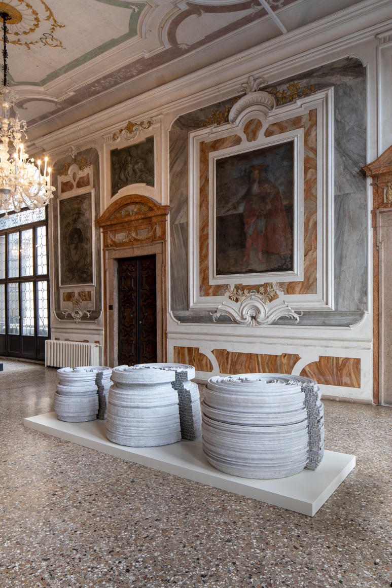 Nazgol Ansarinia,&nbsp;Installation view at&nbsp;The&nbsp;Spark&nbsp;is&nbsp;You: Parasol unit in Venice, Italy, 2019