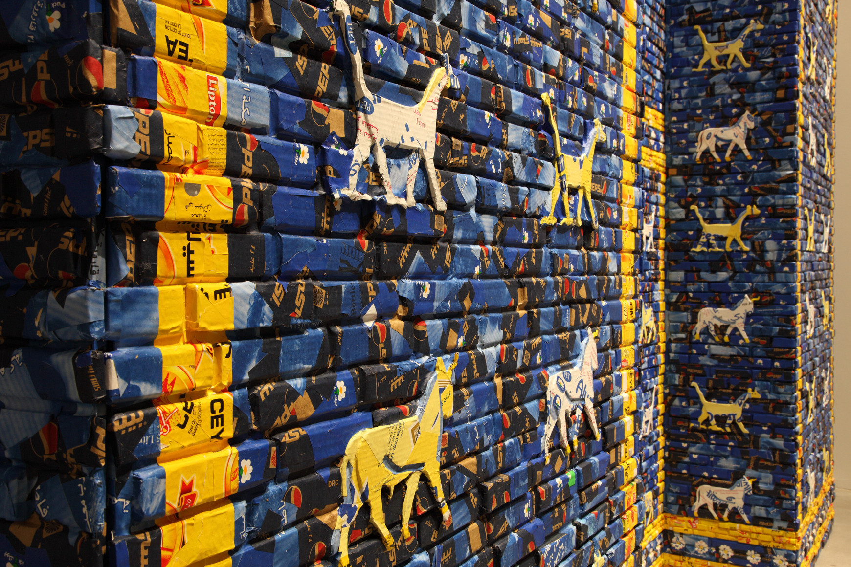 Michael Rakowitz, May the arrogant not prevail (detail), 2010