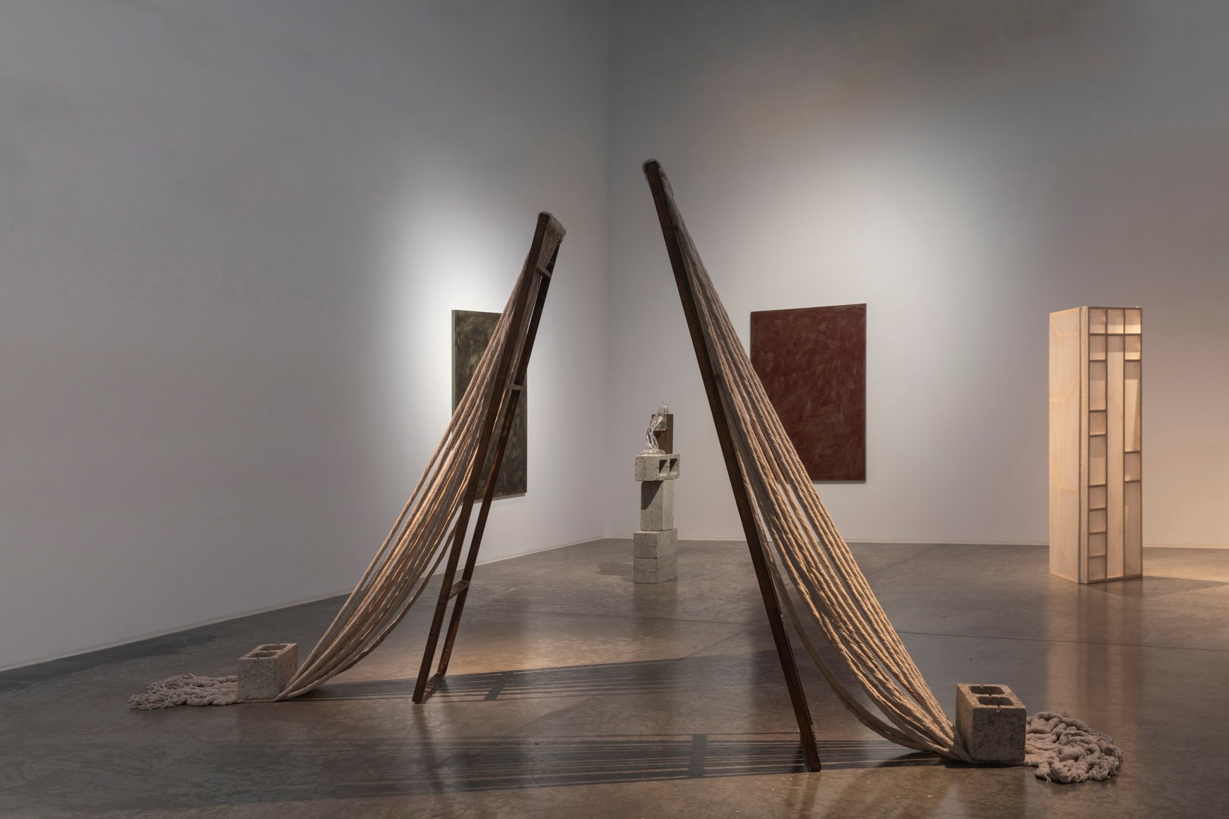 Give Your Weight To The Ground, Afra Al Dhaheri, Installation view at Green Art Gallery, Dubai, 2023