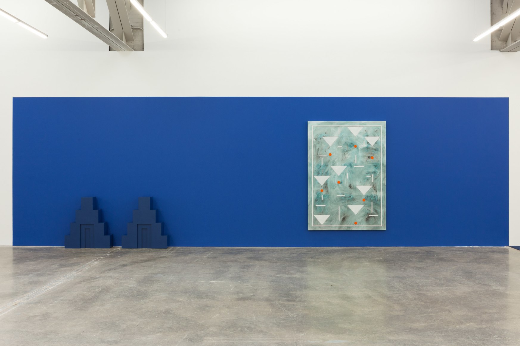 Ancient Blue Ornament,&nbsp;Kamrooz Aram, Installation view at Atlanta Contemporary, Atlanta, Georgia, 2018
