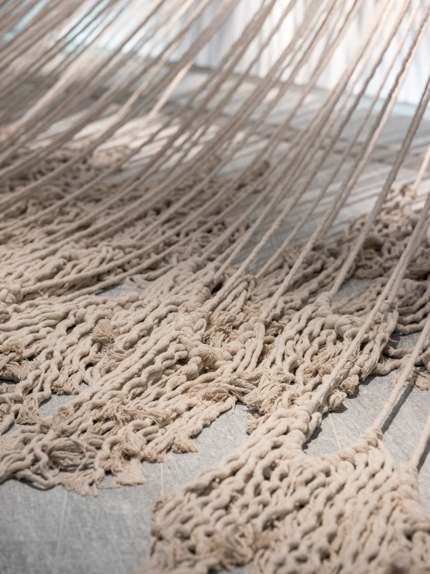 Afra Al Dhaheri,&nbsp;Weighing the Line (detail), 2022