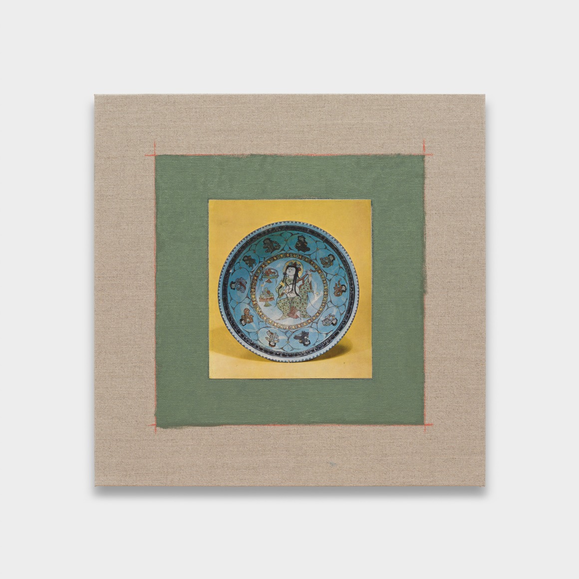 Kamrooz Aram, Variations on Turquoise Bowl (detail), 2025