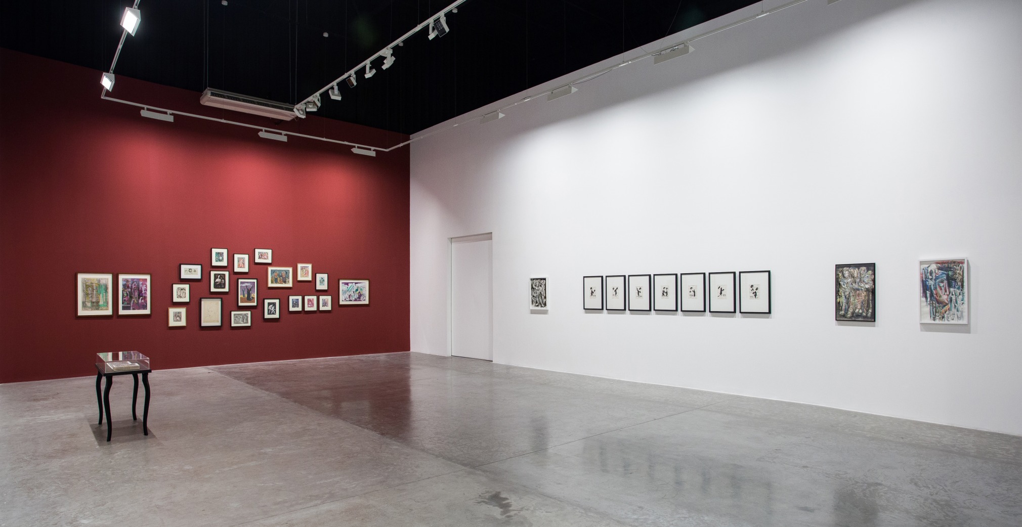 Works on paper: Hikayat, Installation view at Green Art Gallery, 2014
