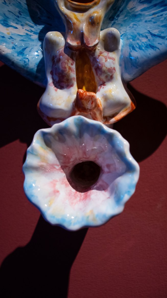 Dorsa Asadi, The scream of Lady Orchid, 2024, Installation view at&nbsp;In your dreams/في أحلامك/مگه خوابشو ببینی, Bayt Al Mamzar, Dubai, 2024