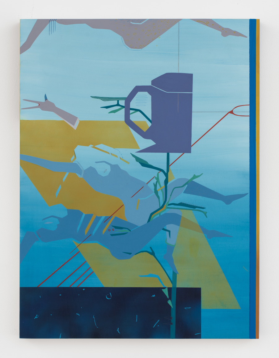 Maryam Hoseini, Princess and Princess in the Garden (Chapt. 6), 2018, Acrylic, ink and pencil on paper, mounted on panel