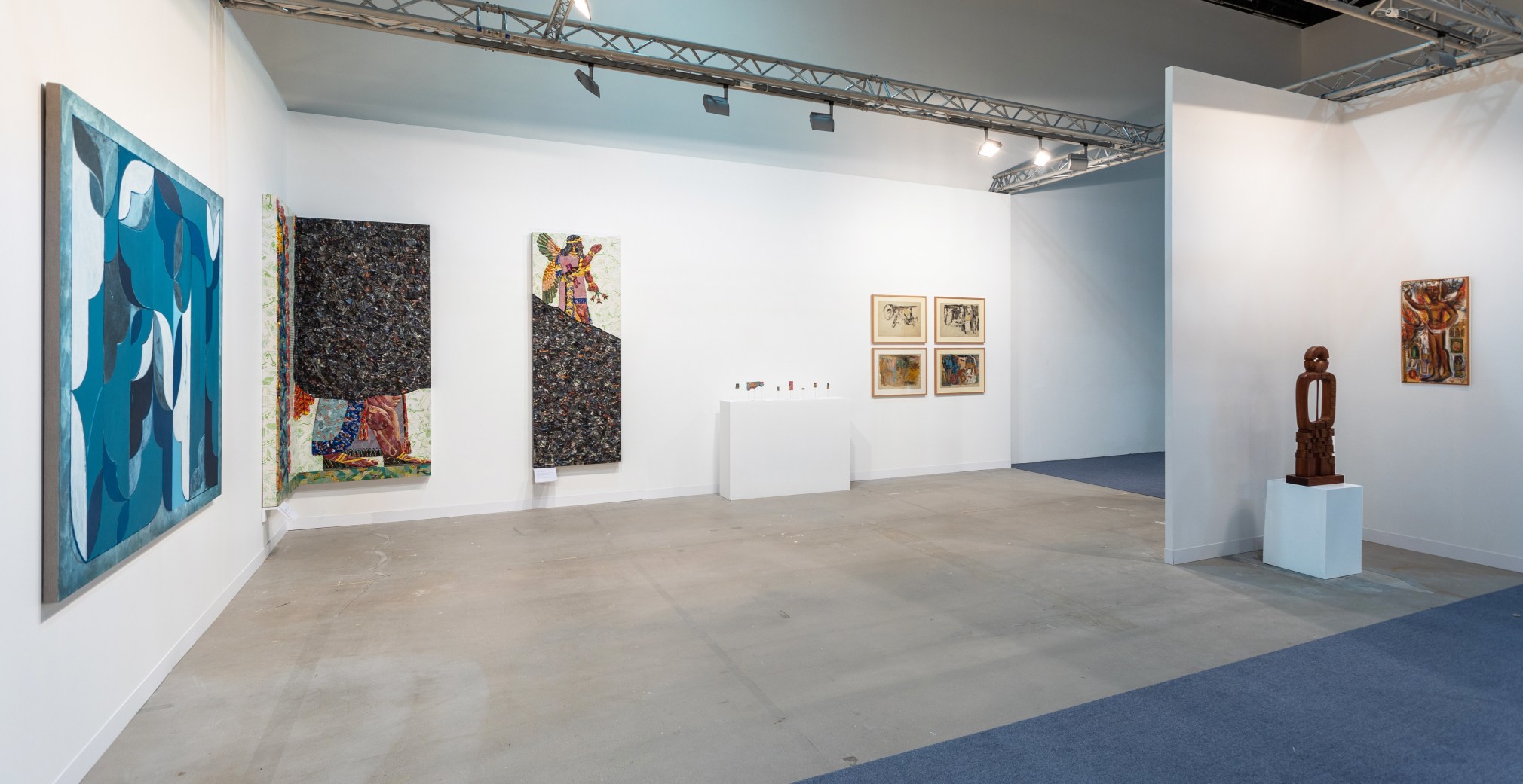 Installation view of Green Art Gallery, Dubai at Abu Dhabi Art 2021