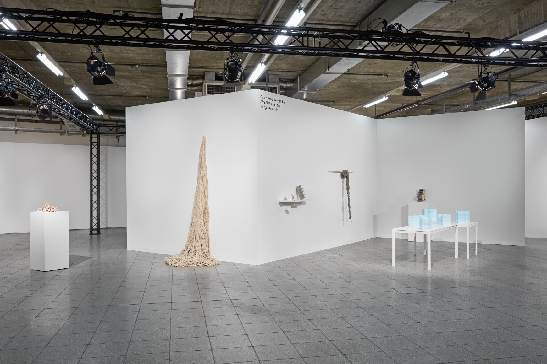 Installation view of Green Art Gallery, Dubai at June Art Fair Basel, 2021