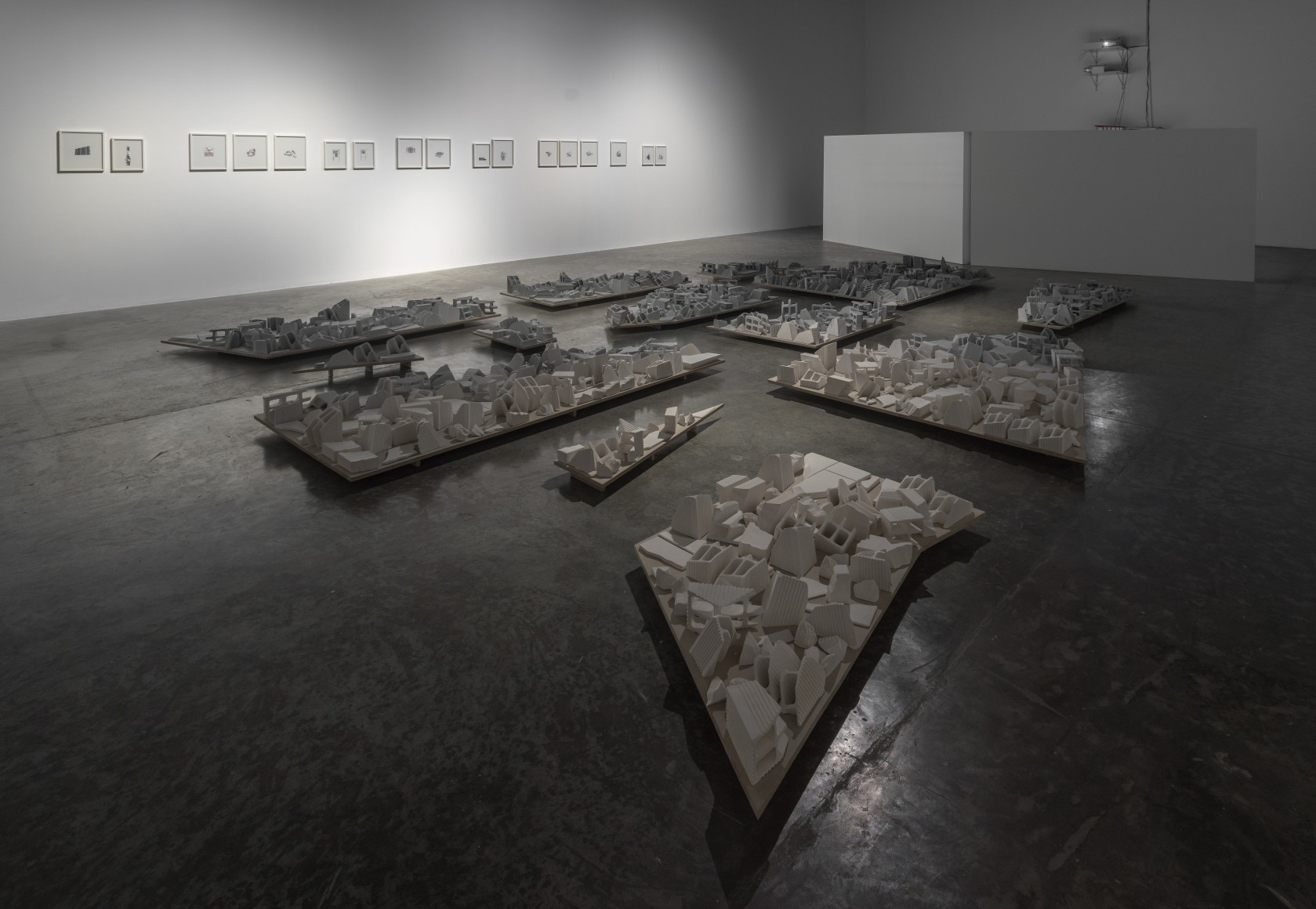 Demolishing buildings, buying waste, Nazgol Ansarinia, Installation view at Green Art Gallery, Dubai, 2018