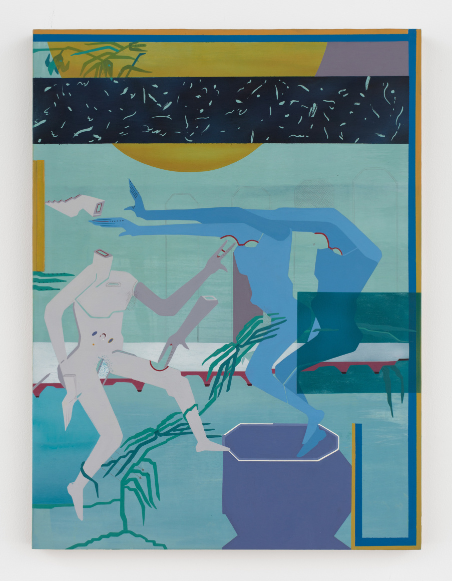 Maryam Hoseini, Princess and Princess in the Garden (Chapt.&nbsp;4), 2018, Acrylic, ink and pencil on wood panel, 61 x 45.75 cm