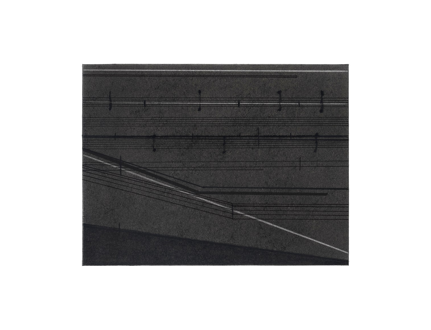 Seher Shah, Variations in Grey (22), 2022, Graphite dust, charcoal and ink on paper