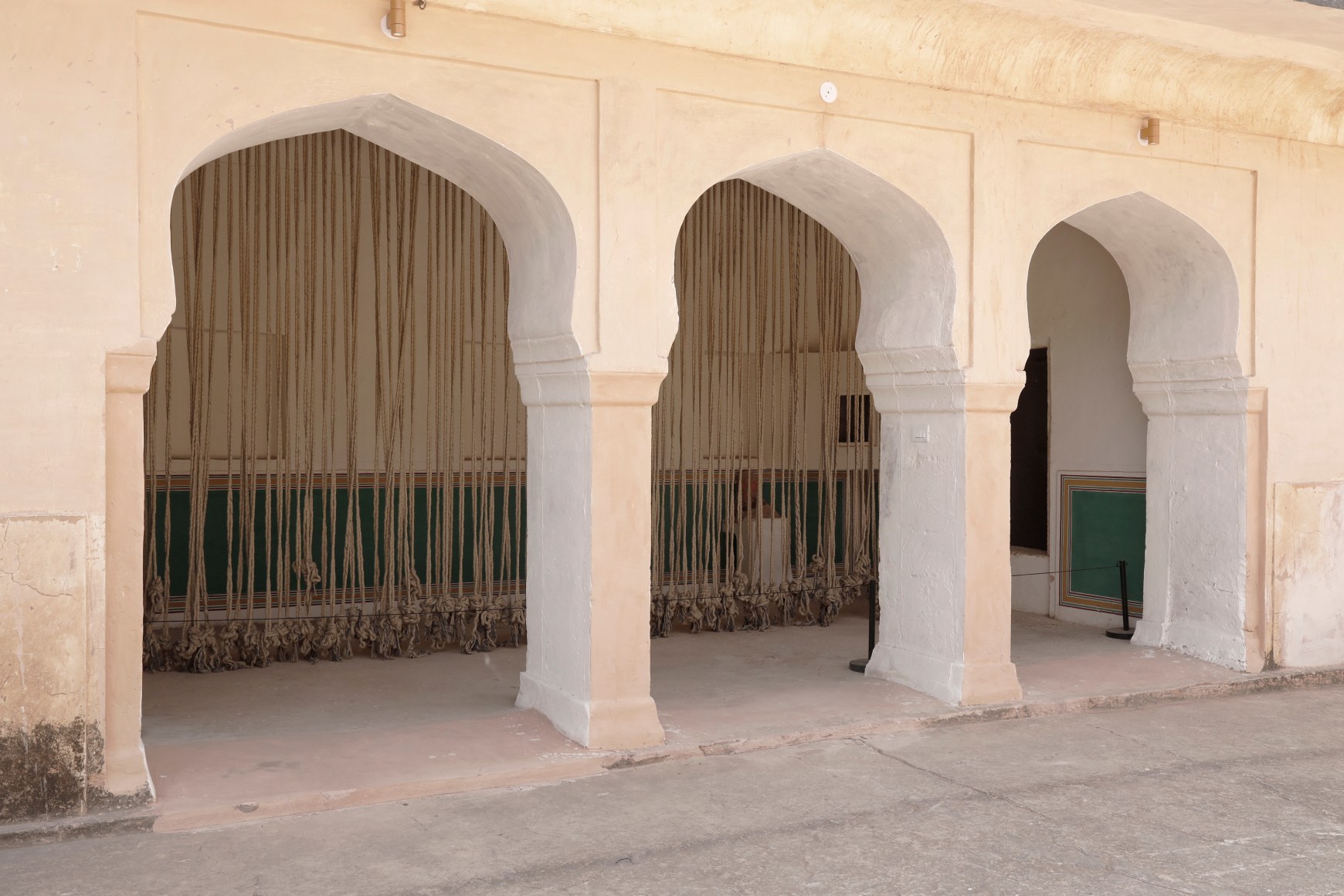 Afra Al Dhaheri, A line for the eye to wander part 1, 2025, Mixed media site-specific installations