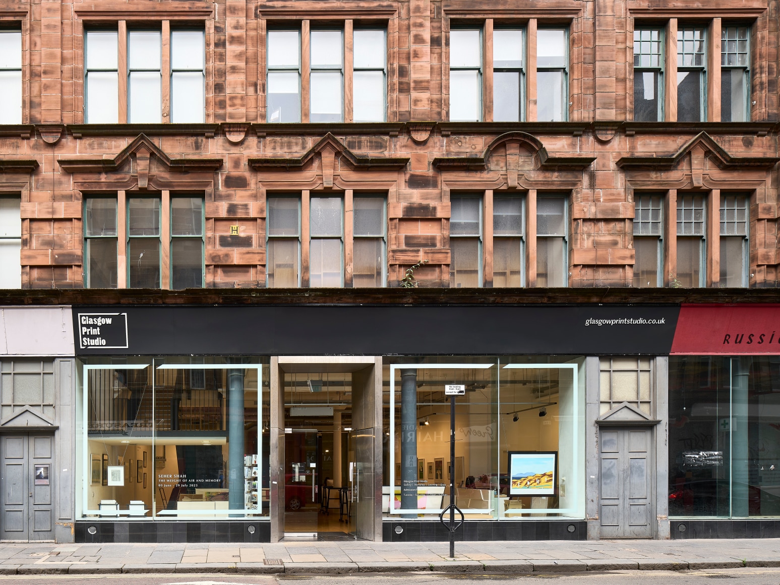 The Weight of Air and Memory, Seher Shah, Installation view at&nbsp;Glasgow Print Studio, Glasgow, Scotland, 2023