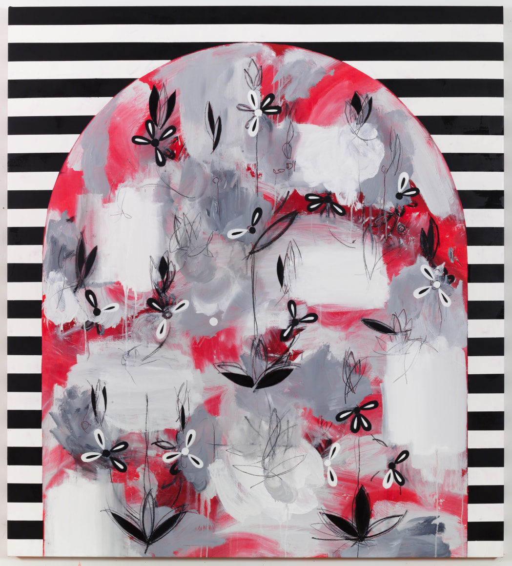 Kamrooz Aram, Untitled, 2016, Oil, oil pastel and wax pencil on canvas