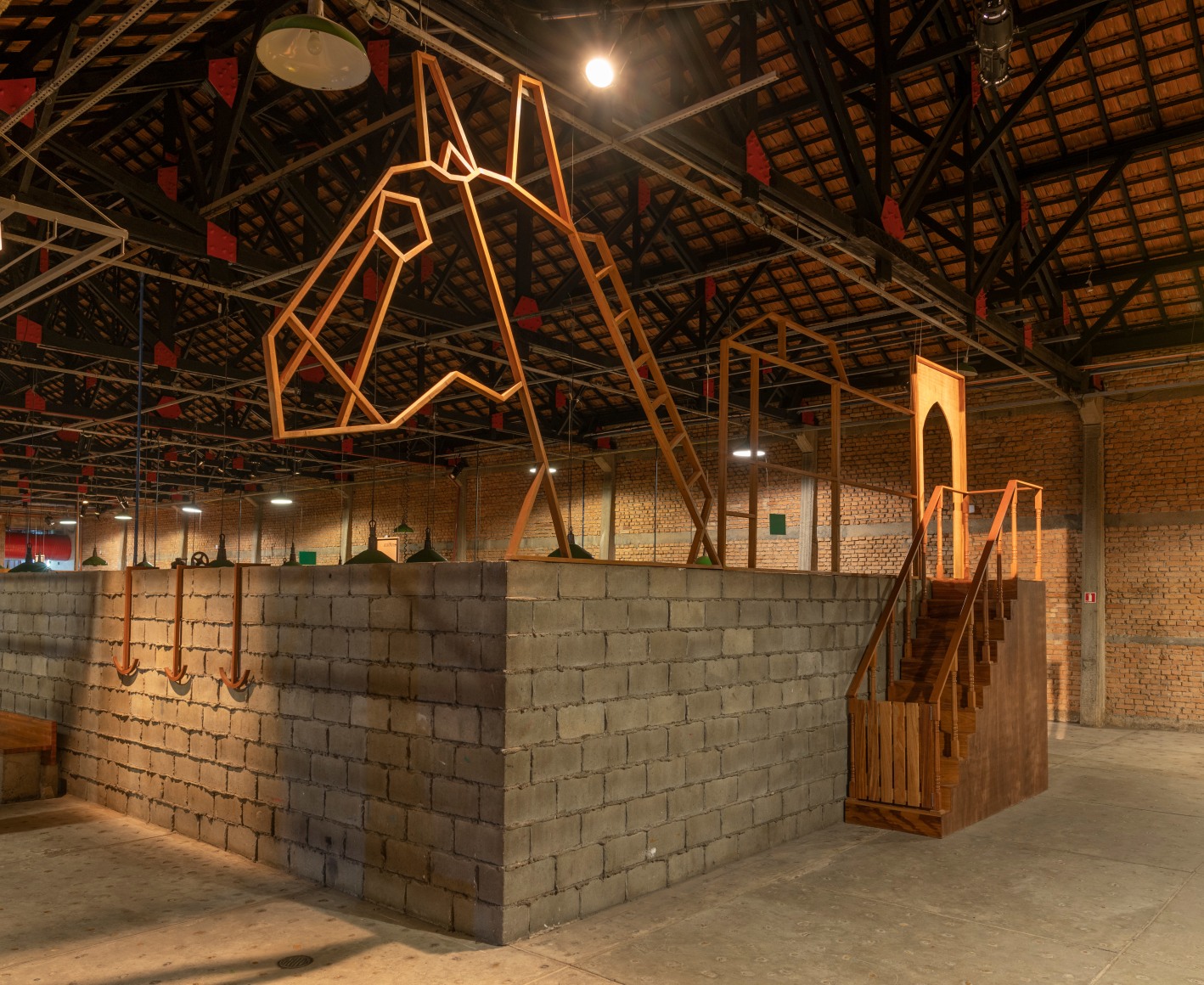 Ana Mazzei, Pediment, 2019, Wood (Peroba mica, cedar and plywood)