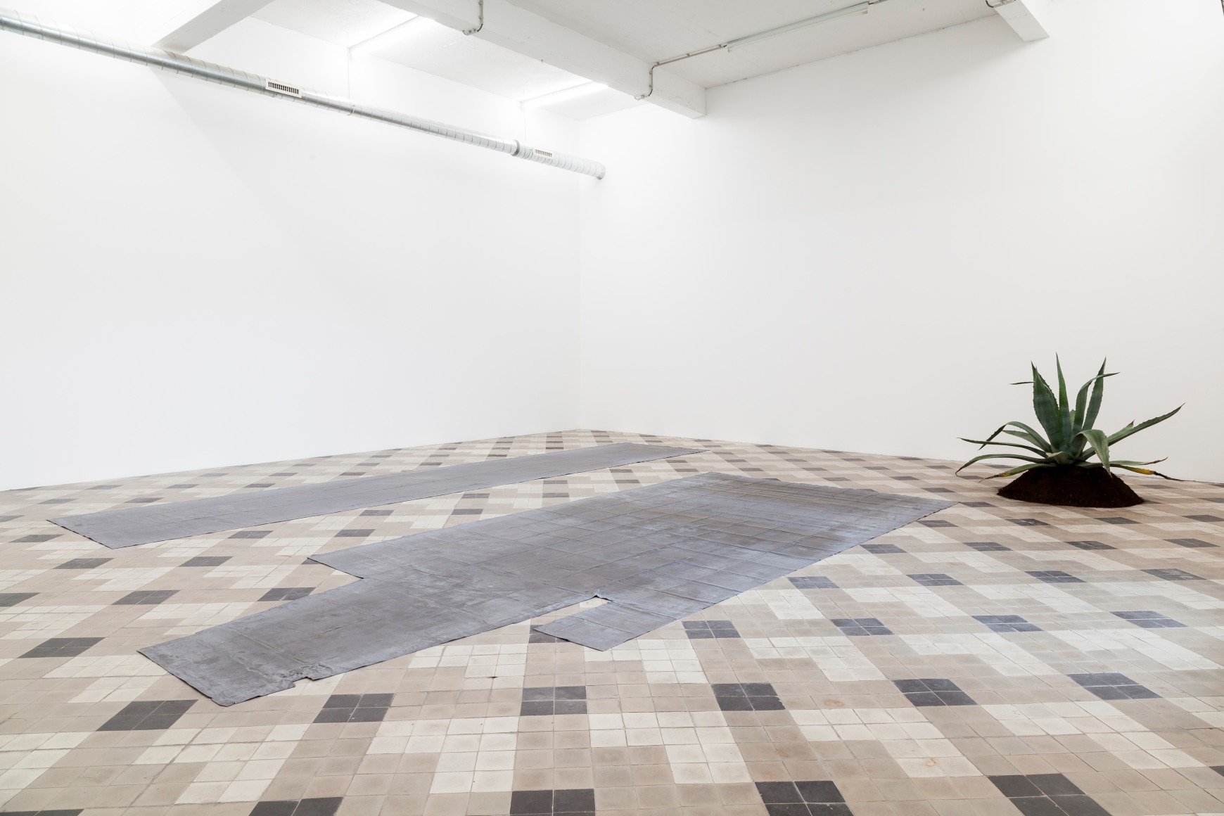 Rossella Biscotti, The Prison of Santo Stefano, 2011&nbsp;, 2 sculptures (lead sheet), Dimensions variable