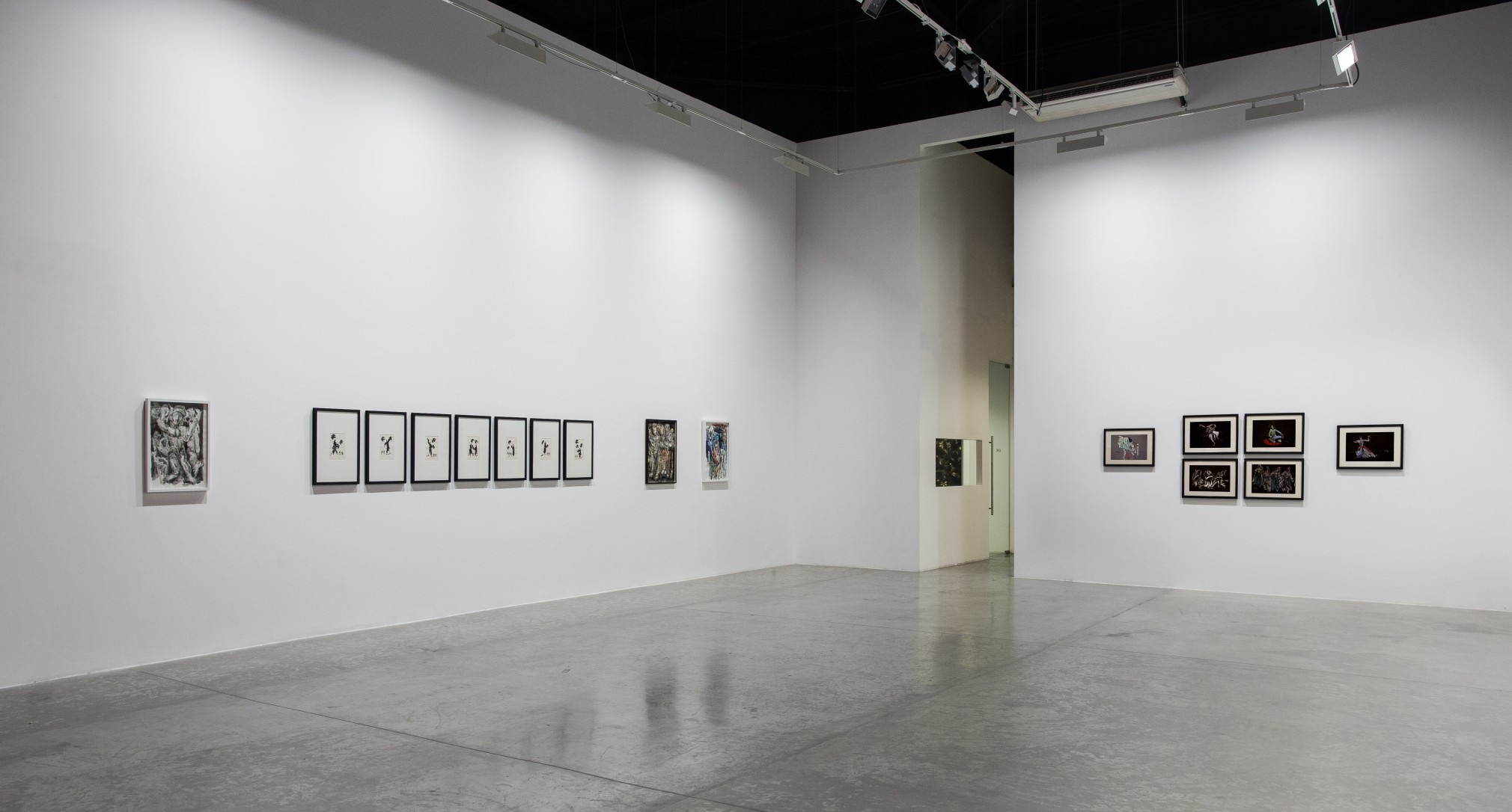 Works on paper: Hikayat, Installation view at Green Art Gallery, 2014