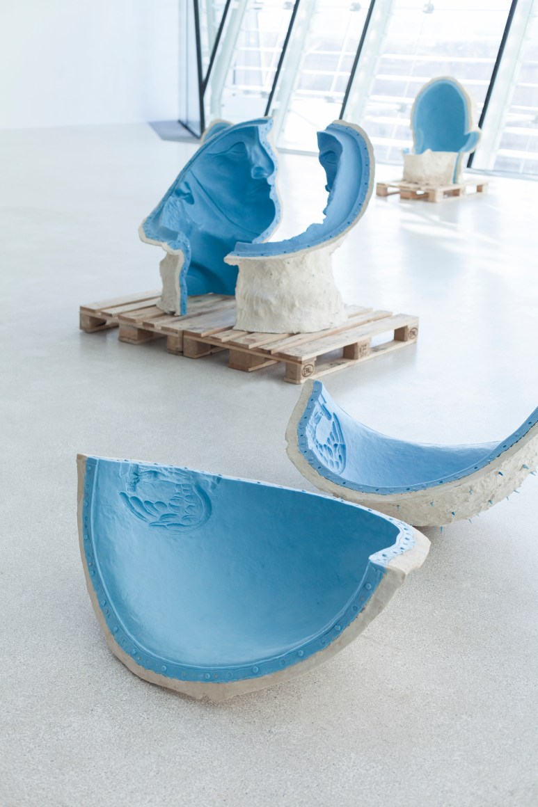 Rossella Biscotti, The Heads in Question (detail), 2015