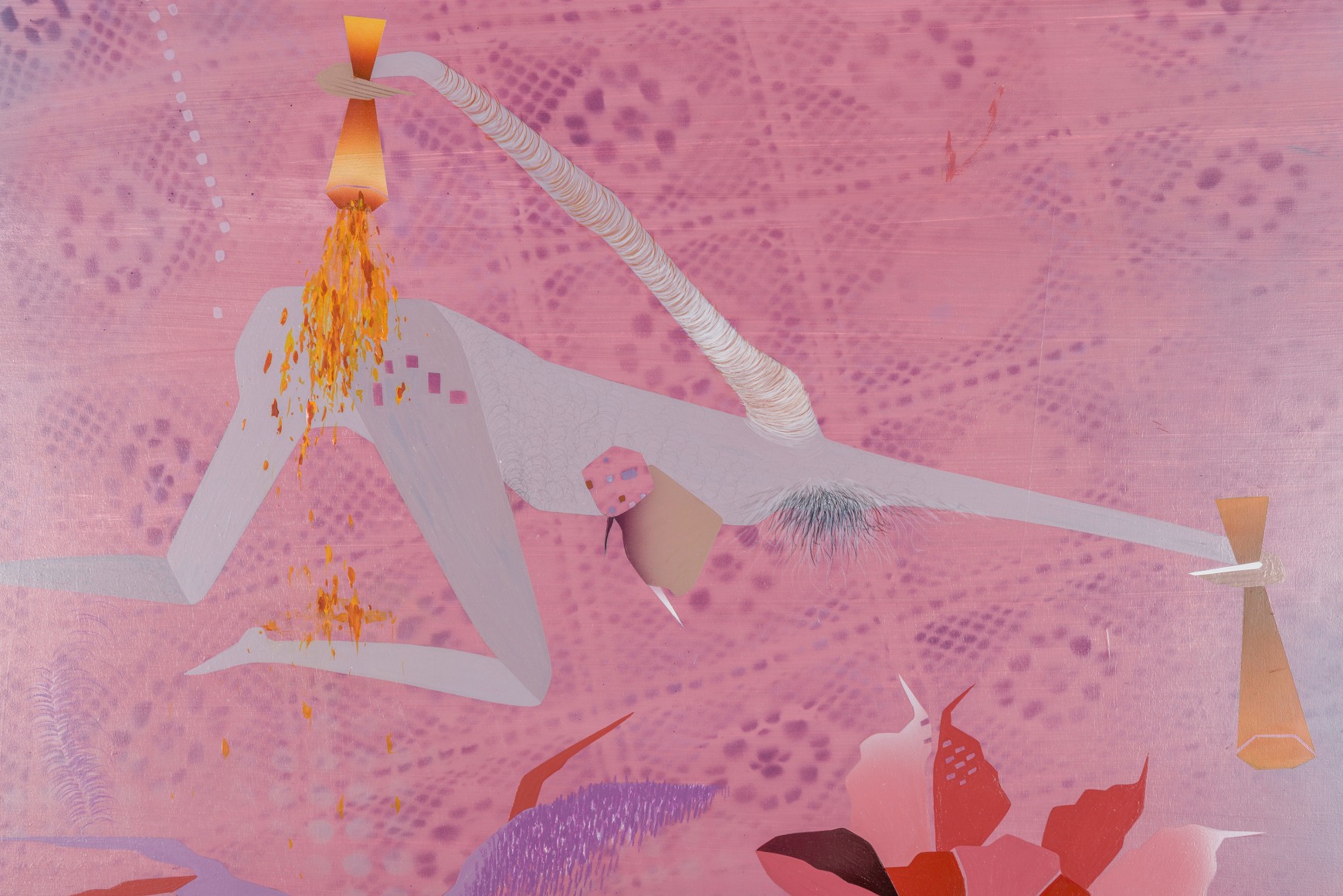 Maryam Hoseini, Golden Pour (Hidden Lies) (detail), 2022