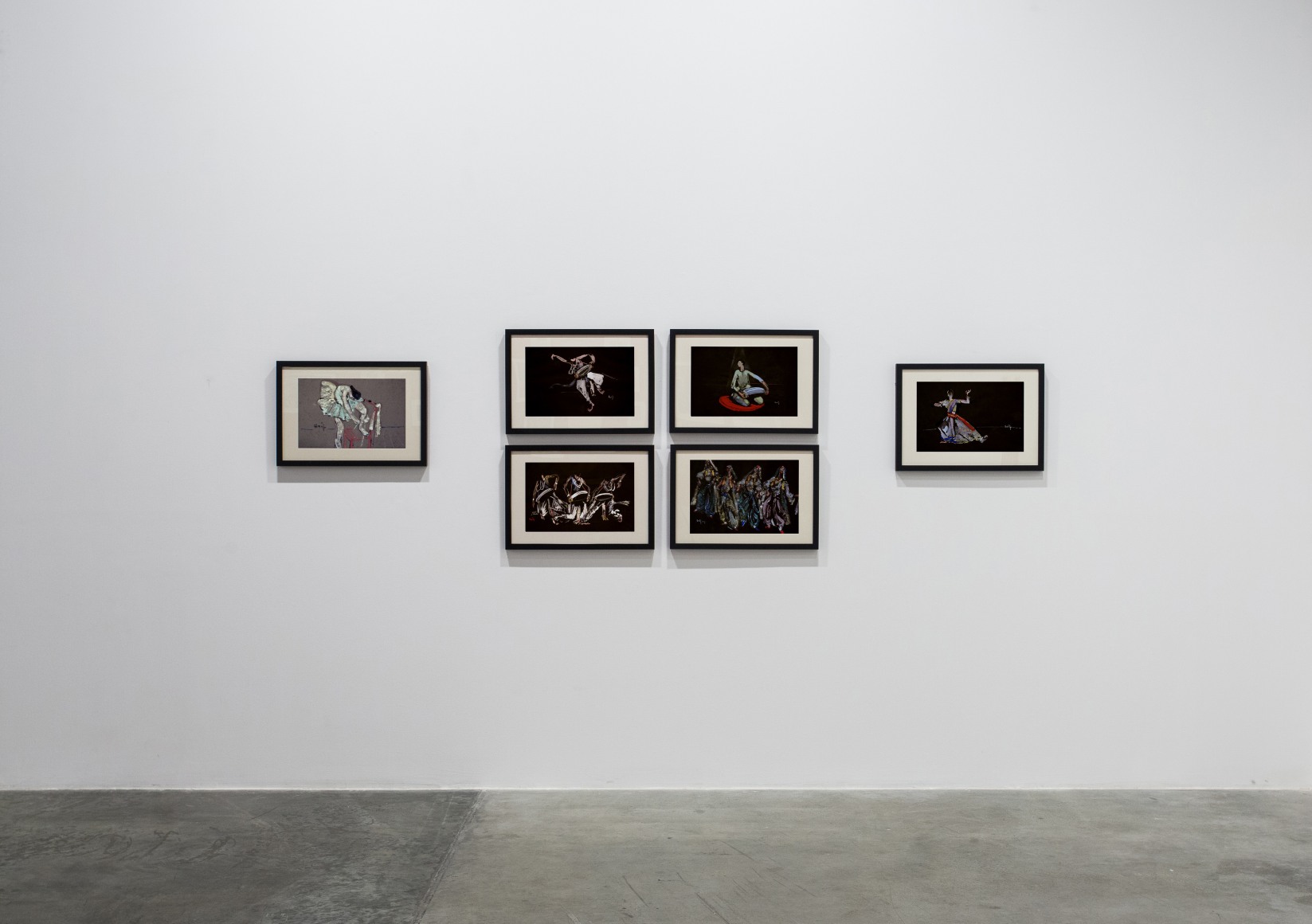 Works on paper: Hikayat, Installation view at Green Art Gallery, 2014